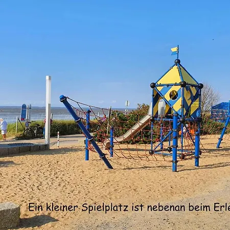 Apartment 103 im Haus Seehütte direkt am Strand in Cuxhaven Duhnen mit Seesicht in der Ferne-3